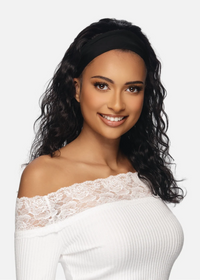 Black Rose 100% Human Hair Headband Wig Deep Curl 18