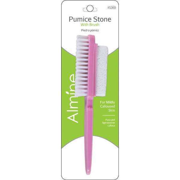 Almine Pumice Stone With Brush 5369 - ANNS BEAUTY SUPPLY