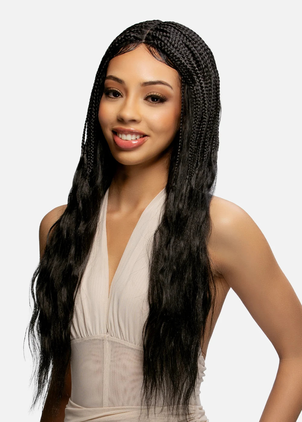 Vivica A. Fox Hand-Tied Braided Wig HD Lace Part BW-ARTE
