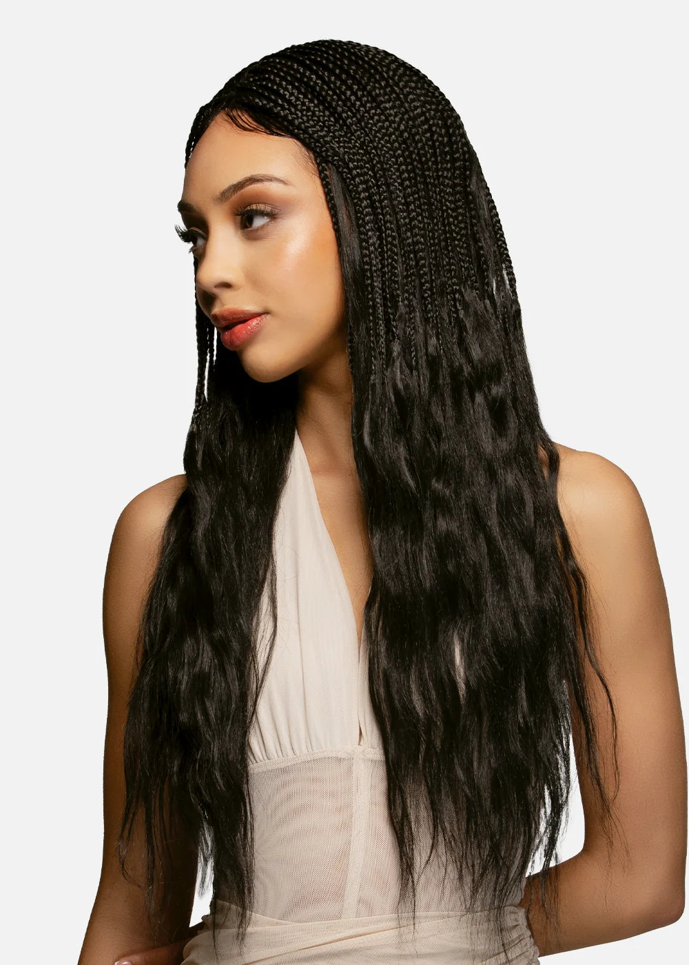 Vivica A. Fox Hand-Tied Braided Wig HD Lace Part BW-ARTE