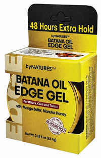 byNATURE Batana Oil Edge Gel – 48 Hour Extra Hold with Mango Butter & Manuka Honey (2.25 fl. oz.) - ANNS BEAUTY SUPPLY