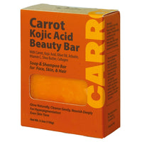 Carrot Kojic Acid Beauty Bar 5.5oz - ANNS BEAUTY SUPPLY