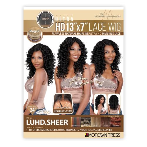 Motown Tress Ultra HD Invisible Lace Front Wig Glueless 13X7 LUHD.SHEER - ANNS BEAUTY SUPPLY