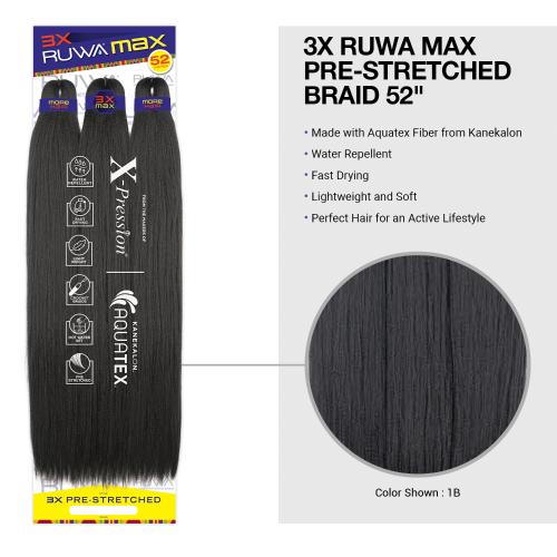 X-Pression RUWA MAX 3X Pre-Stretched Braid (52") - ANNS BEAUTY SUPPLY