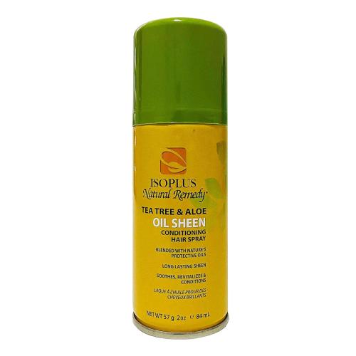 Isoplus Tea Tree & Aloe Oil Sheen Conditioning Hair Spray 2 Oz - ANNS BEAUTY SUPPLY