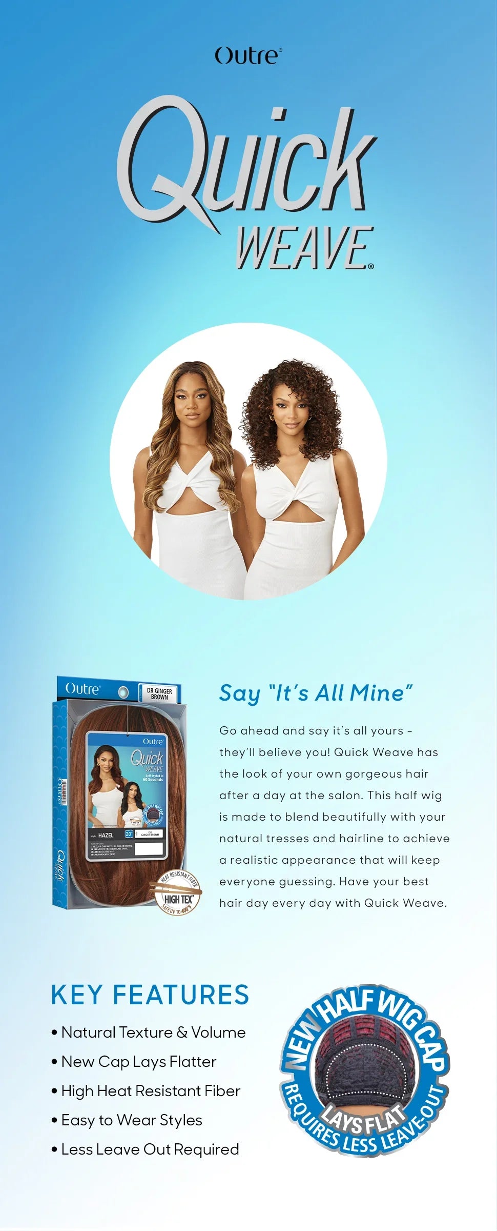 Outre Quick Weave Half Wig Annie QSANN - ANNS BEAUTY SUPPLY