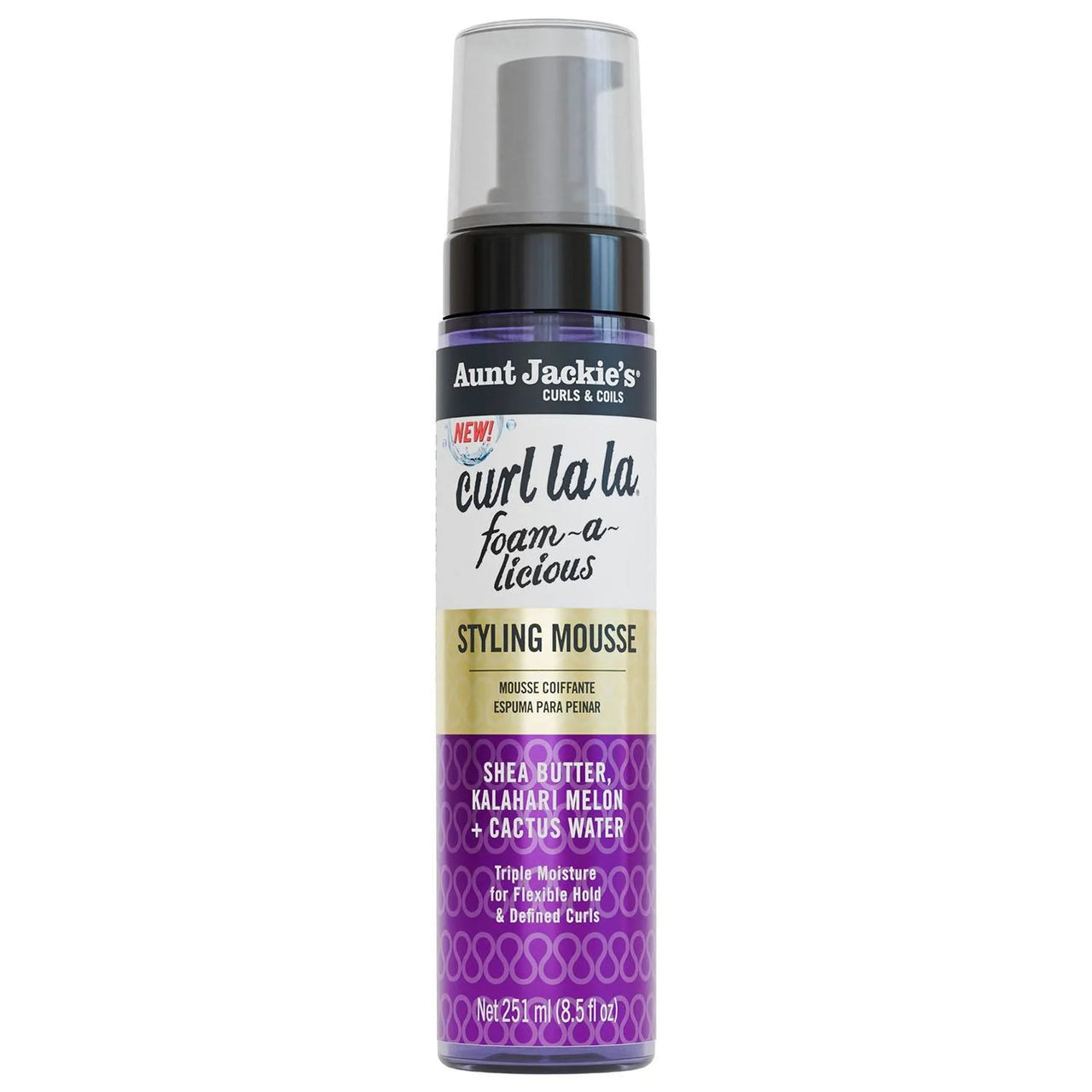 Aunt Jackie’s Curl La La Foam-A-Licious Styling Mousse – 8.5 oz