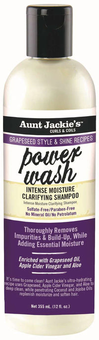 Aunt Jackie’s Power Wash Clarifying Shampoo 12 oz - ANNS BEAUTY SUPPLY