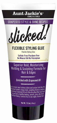 Aunt Jackie’s Slicked! Flexible Styling Glue 4 oz - ANNS BEAUTY SUPPLY