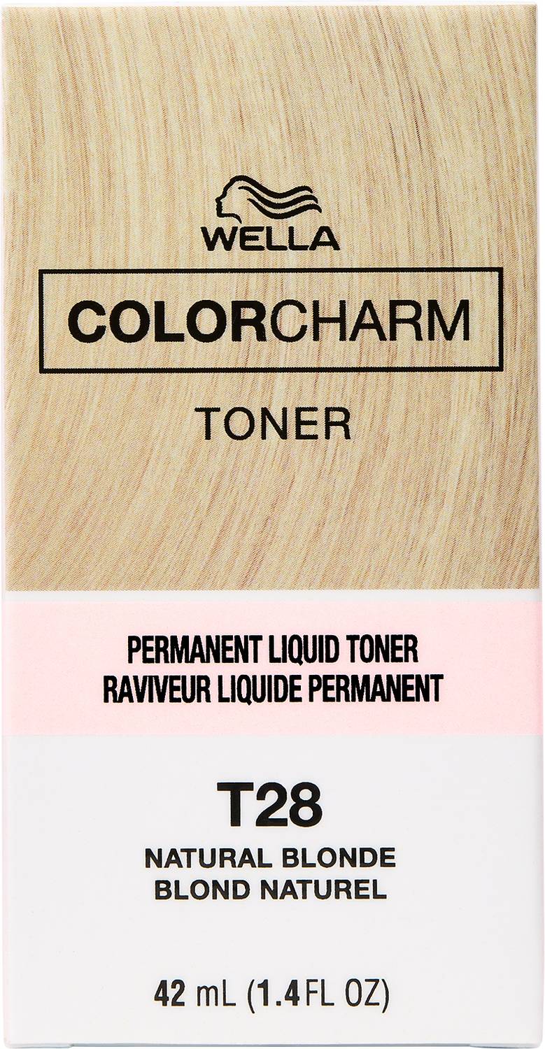 Wella Color Charm Permanent Liquid Toner T28 Natural Blonde – 1.4 fl oz - ANNS BEAUTY SUPPLY