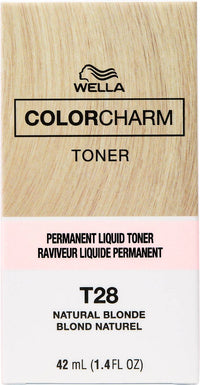 Wella Color Charm Permanent Liquid Toner T28 Natural Blonde – 1.4 fl oz - ANNS BEAUTY SUPPLY