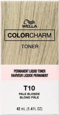 Wella Color Charm Liquid Toner T10 Pale Blonde 1.4 oz - ANNS BEAUTY SUPPLY