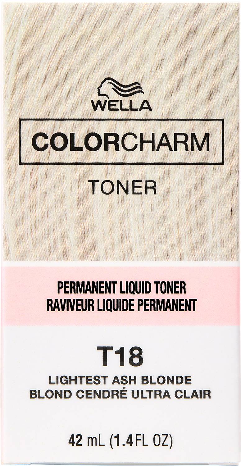 Wella Color Charm Permanent Liquid Toner T18 Lightest Ash Blonde – 1.4 fl oz - ANNS BEAUTY SUPPLY