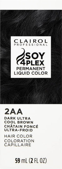Clairol Professional Soy4Plex Permanent Liquid Color 2AA Dark Ultra Cool Brown – 2 fl oz - ANNS BEAUTY SUPPLY