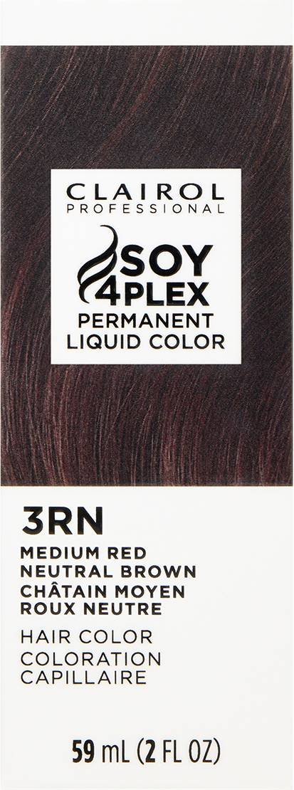 Clairol Professional Soy4Plex Permanent Liquid Color 3RN Medium Red Neutral Brown – 2 fl oz - ANNS BEAUTY SUPPLY