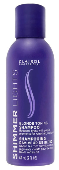 Clairol Professional Shimmer Lights Blonde Toning Shampoo & Conditioner Duo 2 fl. oz. / 60 mL