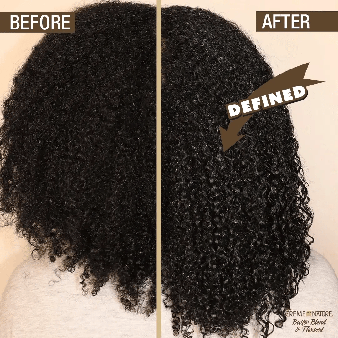 Creme of Nature Butter Blend & Flaxseed Double Duty Curl Definer & Booster 11.5 Fl. Oz.