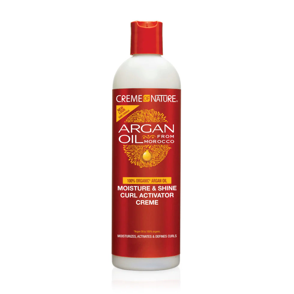 Creme Of Nature Argan Oil From Morocco Moisture & Shine Curl Activator Creme 12 Fl. Oz.