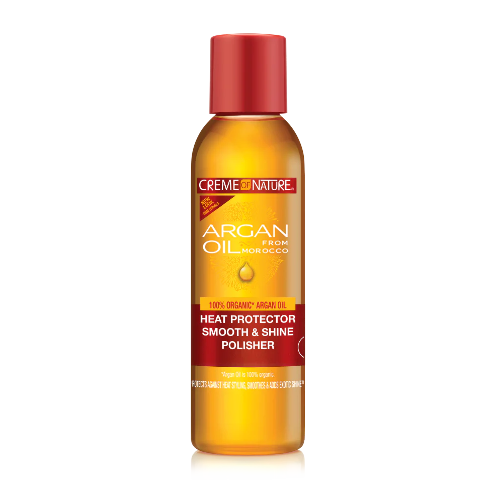 Creme of Nature Argan Oil from Morocco Heat Protector Smooth & Shine Polisher 4 OZ