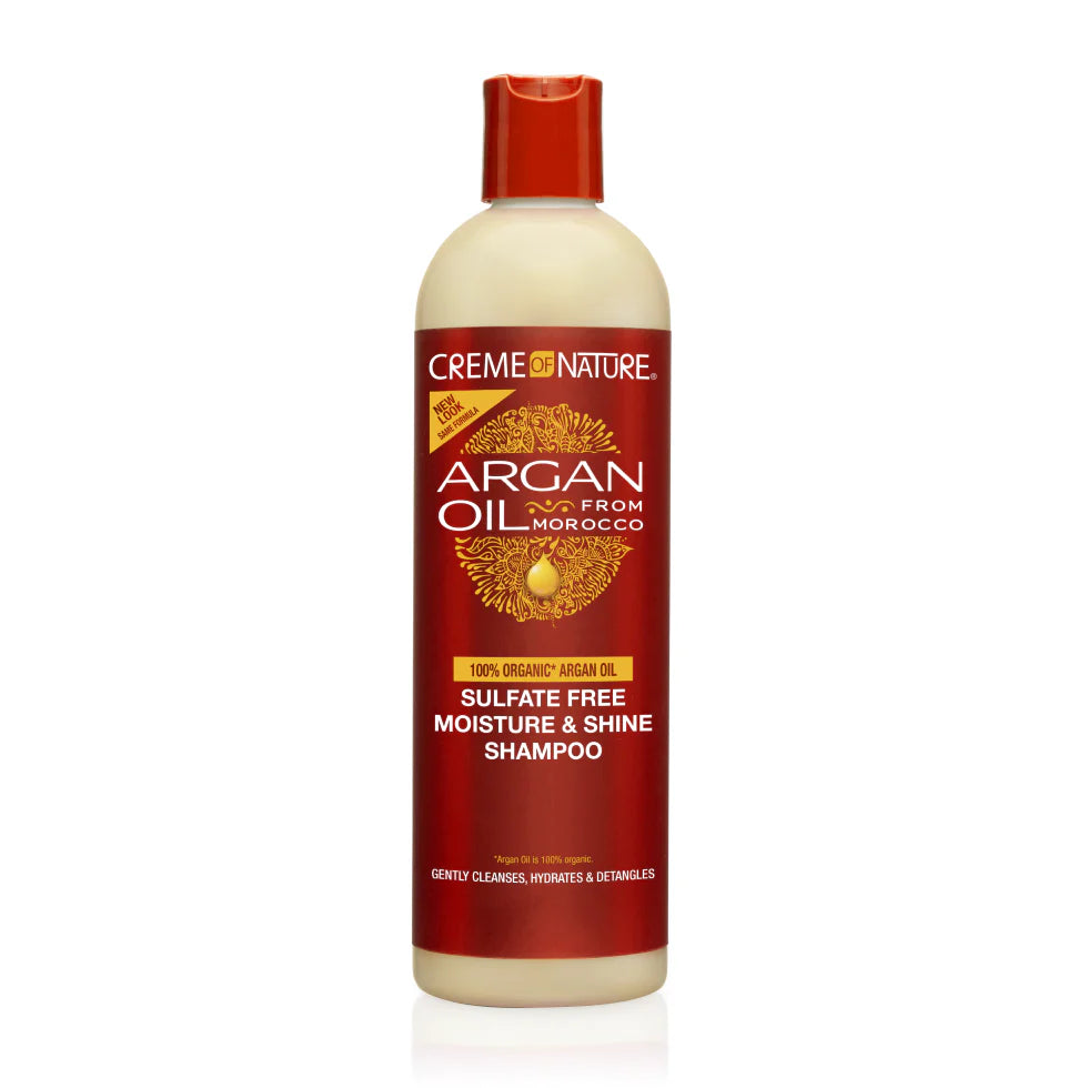 Creme of Nature Argan Oil From Morocco Sulfate Free Moisture & Shine Shampoo 12 oz