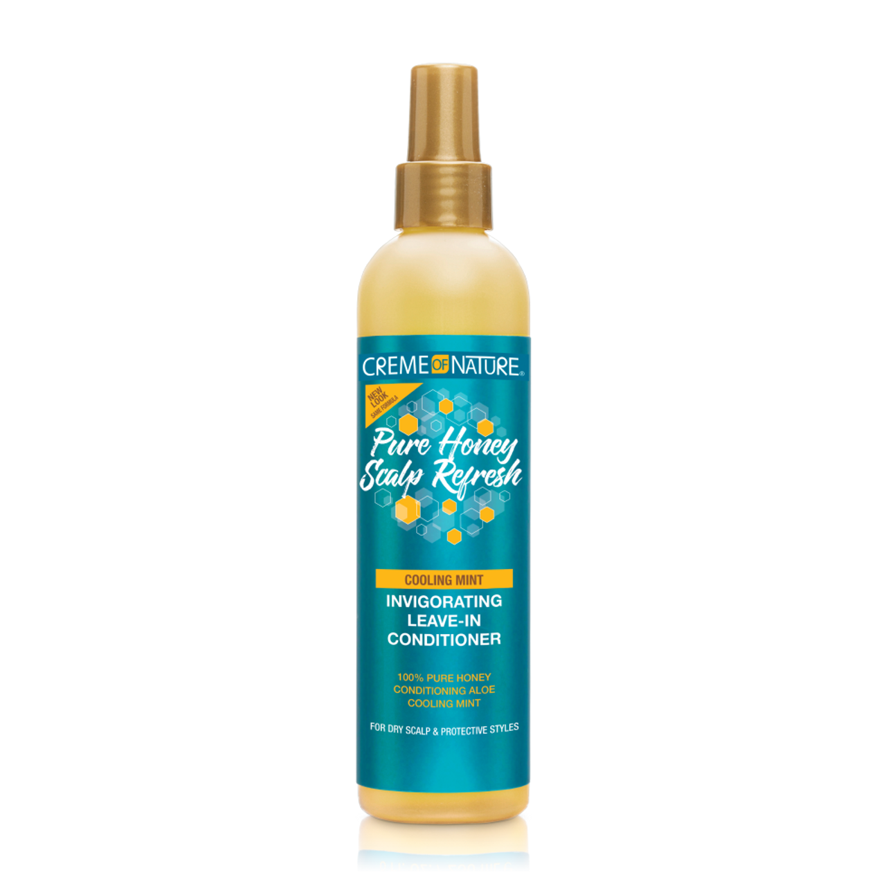 Creme of Nature Pure Honey Scalp Refresh Cooling Mint Leave-In Conditioner 8 fl oz – Soothes & Hydrates