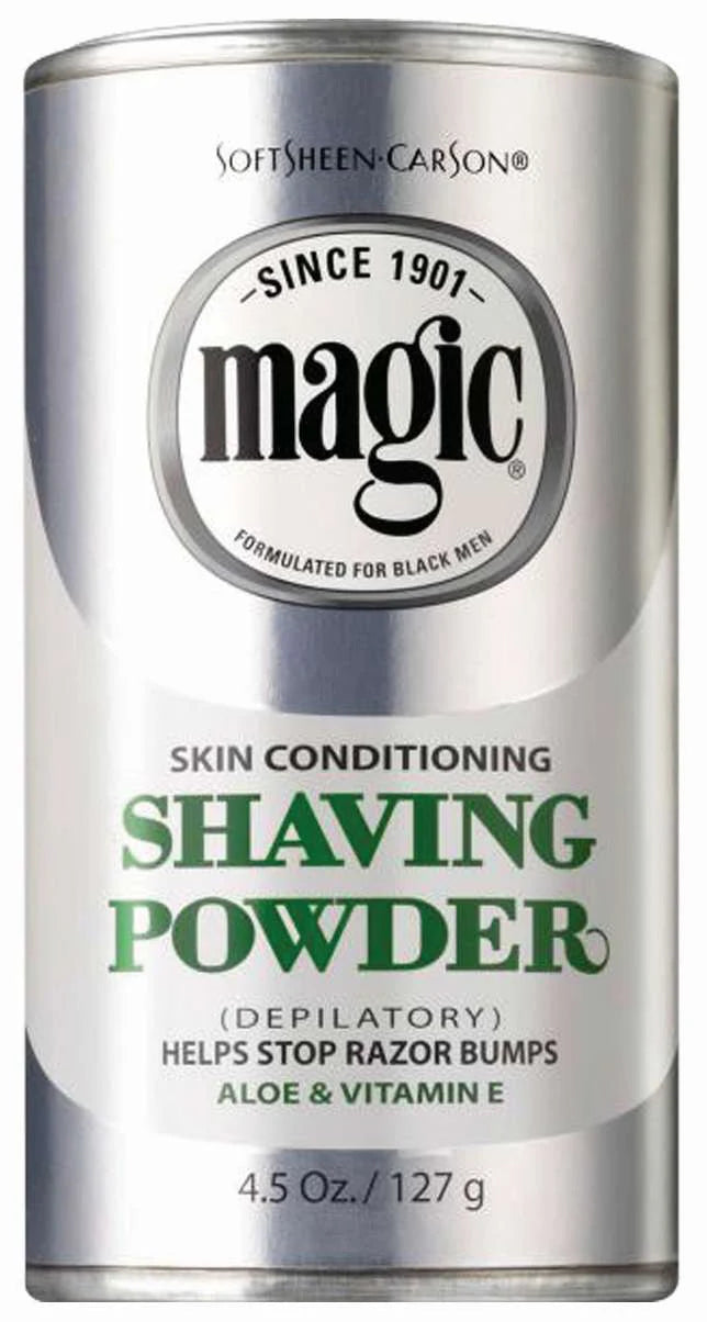 SoftSheen Carson Magic Skin Conditioning Shaving Powder Aloe & Vitamin E 4.5 oz - ANNS BEAUTY SUPPLY