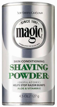 SoftSheen Carson Magic Skin Conditioning Shaving Powder Aloe & Vitamin E 4.5 oz - ANNS BEAUTY SUPPLY