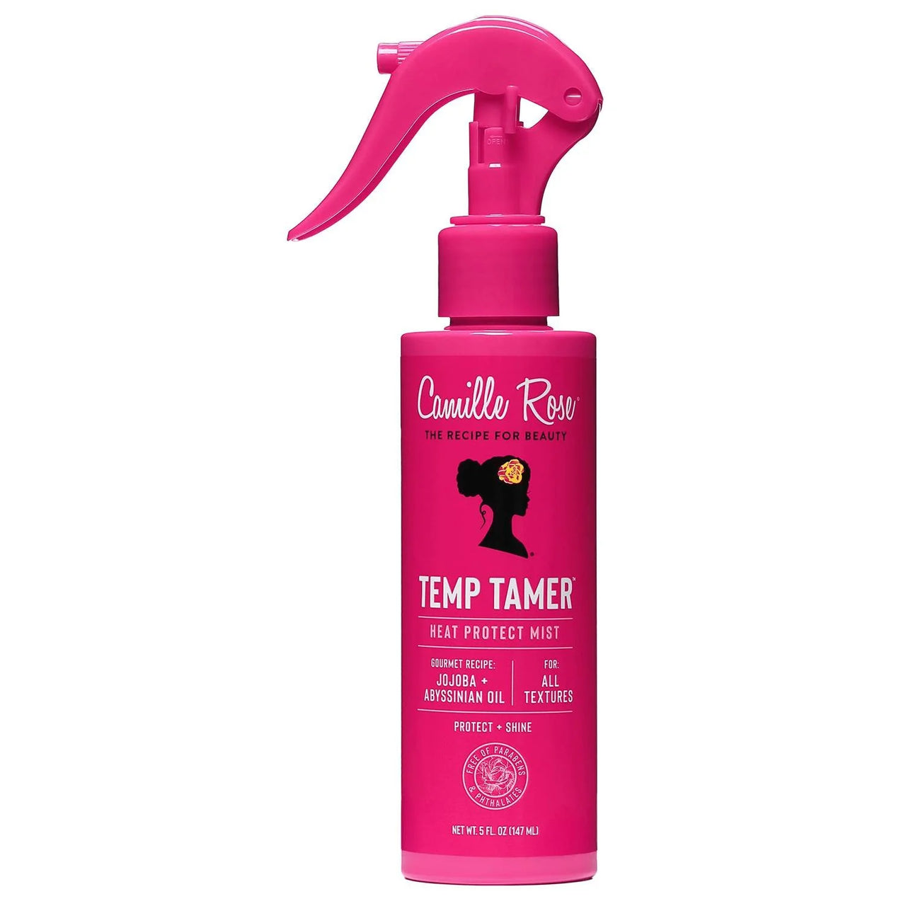 Camille Rose Temp Tamer Heat Protect Mist Jojoba Abyssinian Oil 5oz - ANNS BEAUTY SUPPLY