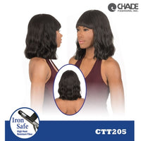 Chade Synthetic Full Wig Short Wavy Bob with Bangs – CTT205