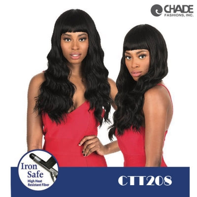 Chade Synthetic Full Wig Long Body Wave Wig with Bangs – CTT208