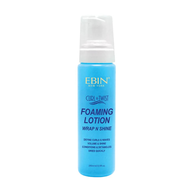 EBIN New York Curl & Twist Foaming Lotion Wrap N Shine 3.38z - ANNS BEAUTY SUPPLY