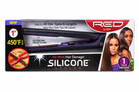 KISS RED Silicone Hair Styler Flat Iron 1