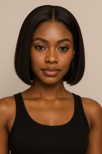 Mac Queen Ways Wig 13x5 100 Percent Remy Human Hair Lace Front Wig Bob 10 Inch - ANNS BEAUTY SUPPLY