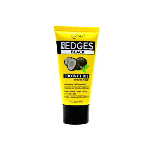 BMB Gel Edges Black Coconut Oil (Strong Hold) 1oz