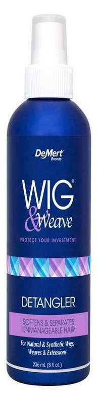 DeMert Wig & Weave Detangler 8 fl oz – Softens & Separates for Natural and Synthetic Hair