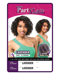 Vanessa Party Lace Synthetic Deep J-Part Fashion Wig - LAVENDER (Style: DJ LAVENDER)
