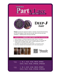 Vanessa Party Lace Synthetic Deep J-Part Fashion Wig - LAVENDER (Style: DJ LAVENDER)