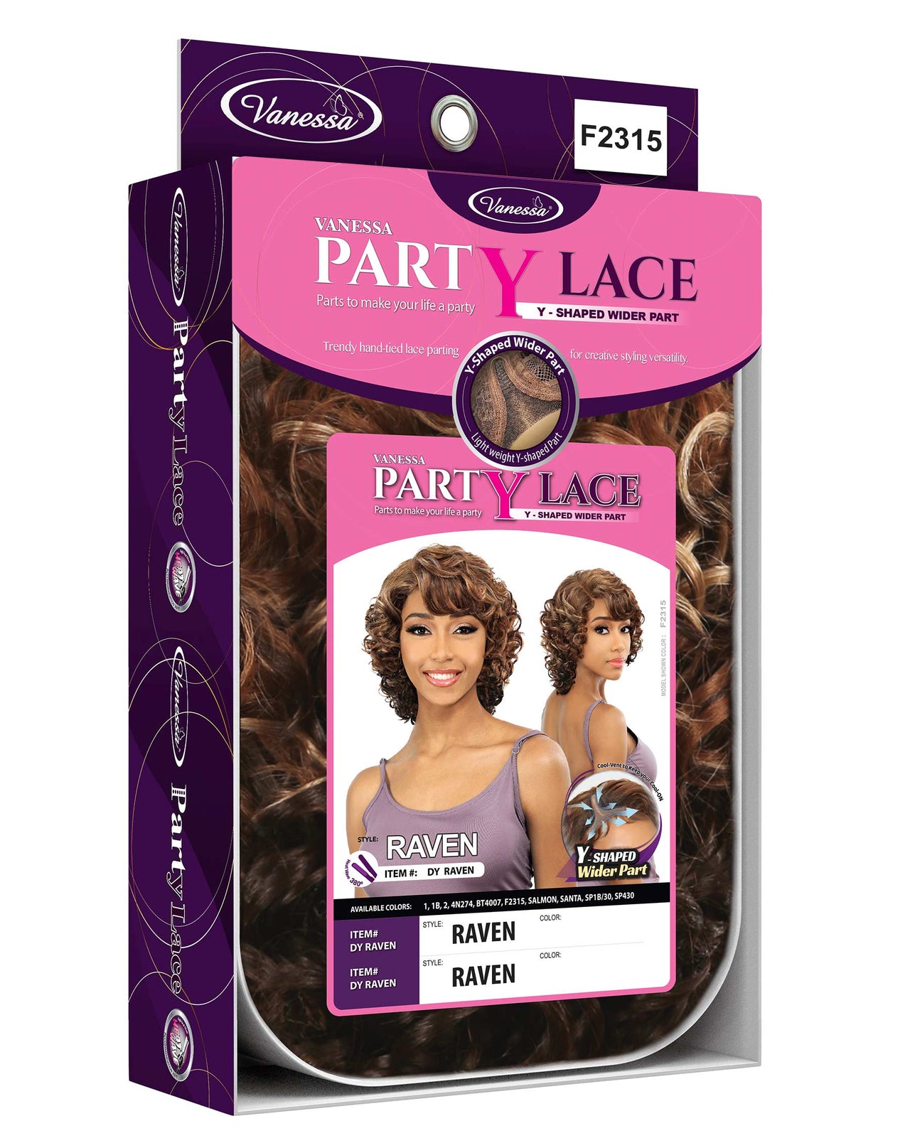 Vanessa Party Lace Y-Part Wig Raven - ANNS BEAUTY SUPPLY