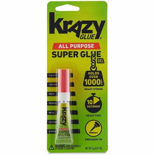 Krazy Glue All Purpose Super Glue Gel 2 g / 0.07 Oz. - ANNS BEAUTY SUPPLY