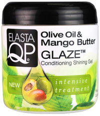 Elasta QP Olive Oil & Mango Butter Glaze Conditioning Shining Gel 6 Oz - ANNS BEAUTY SUPPLY