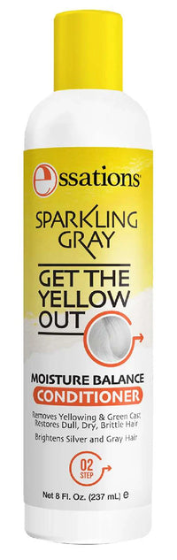 Essations Sparkling Gray Get The Yellow Out Moisture Balance Conditioner (8 fl oz / 237 mL) - ANNS BEAUTY SUPPLY
