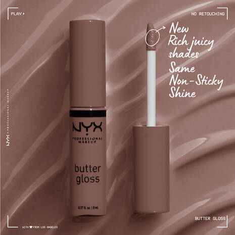 NYX Professional Makeup Butter Gloss - Cinnamon roll - 0.27 fl. oz. / 8 mL - ANNS BEAUTY SUPPLY