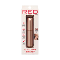 Red by Kiss Rechargeable Facial Hair Remover – 18K Gold Plated (#FHR01) - ANNS BEAUTY SUPPLY
