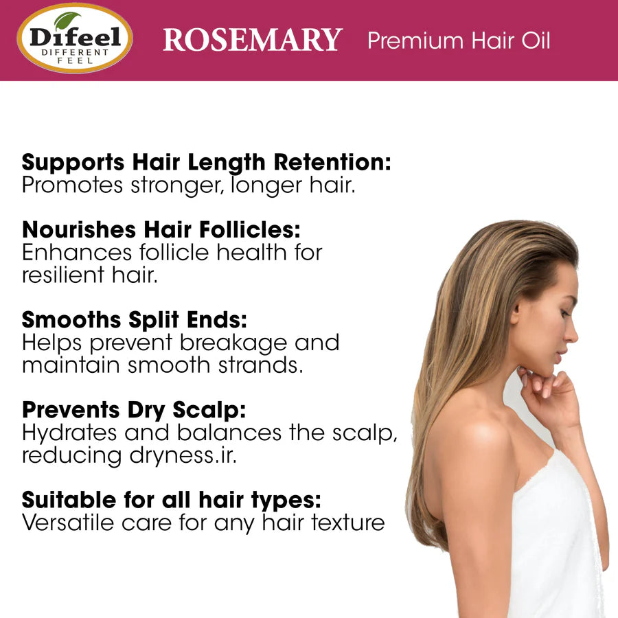 Difeel Rosemary Premium Hair Oil 2.5z - ANNS BEAUTY SUPPLY