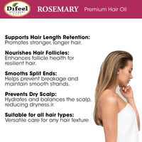 Difeel Rosemary Premium Hair Oil 2.5z - ANNS BEAUTY SUPPLY
