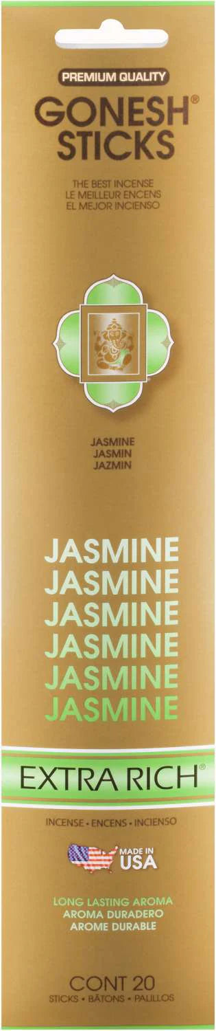 Gonesh Sticks Incense Extra Rich Jasmine 20 Sticks - ANNS BEAUTY SUPPLY