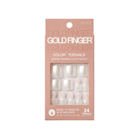 Gold Finger by Kiss Solid Color Ready-to-Wear Gel Toenails – Wonderstruck (GCT05)