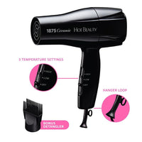 Hot Beauty Professional 1875 Ceramic Mid Size Hair Dryer