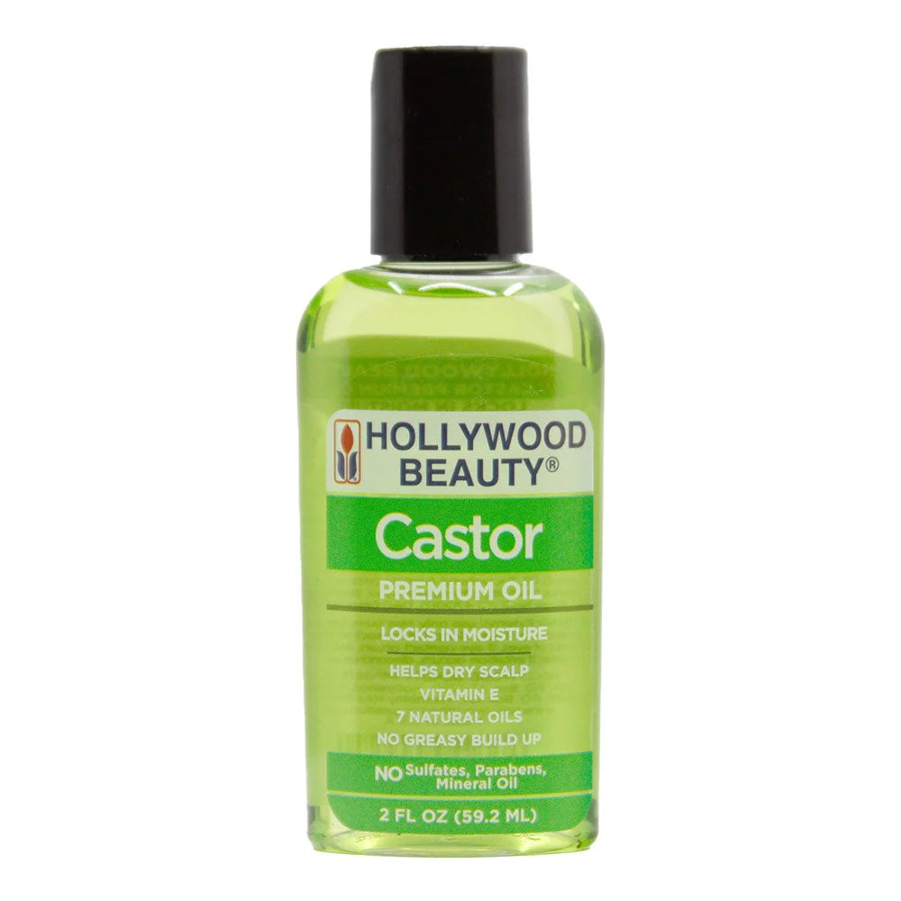 Hollywood Beauty Castor Premium Oil 2 oz - ANNS BEAUTY SUPPLY
