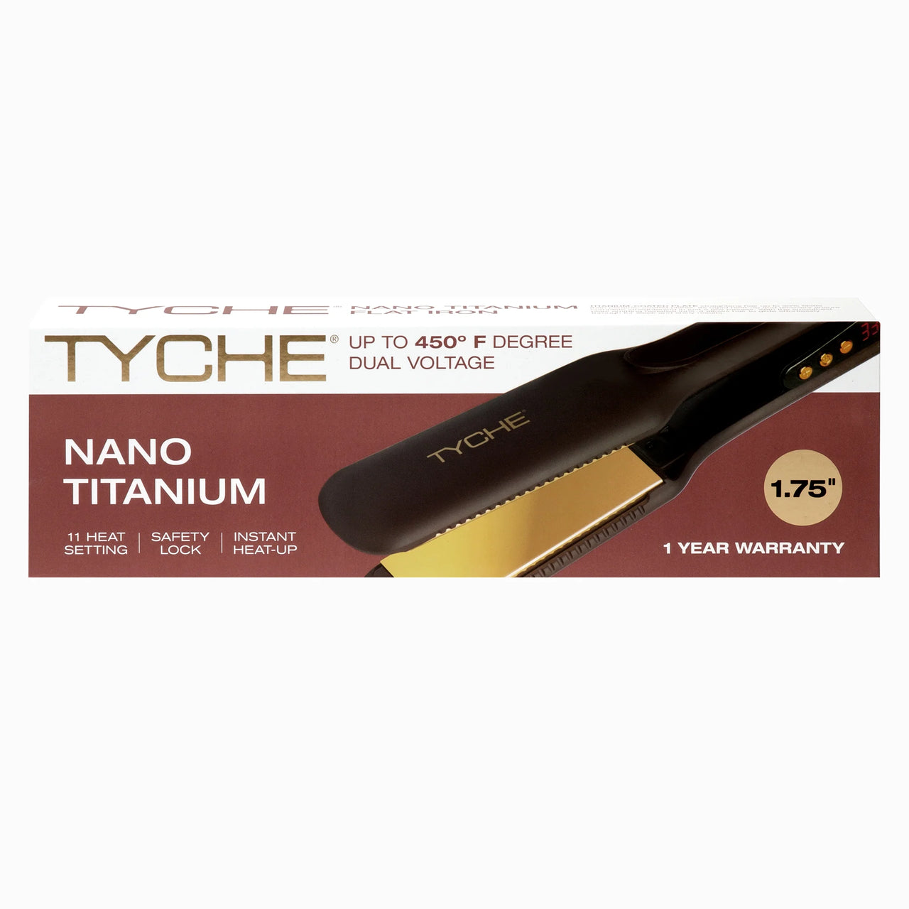 TYCHE Nano Titanium 1.75" Professional Flat Iron – HFTT14BR